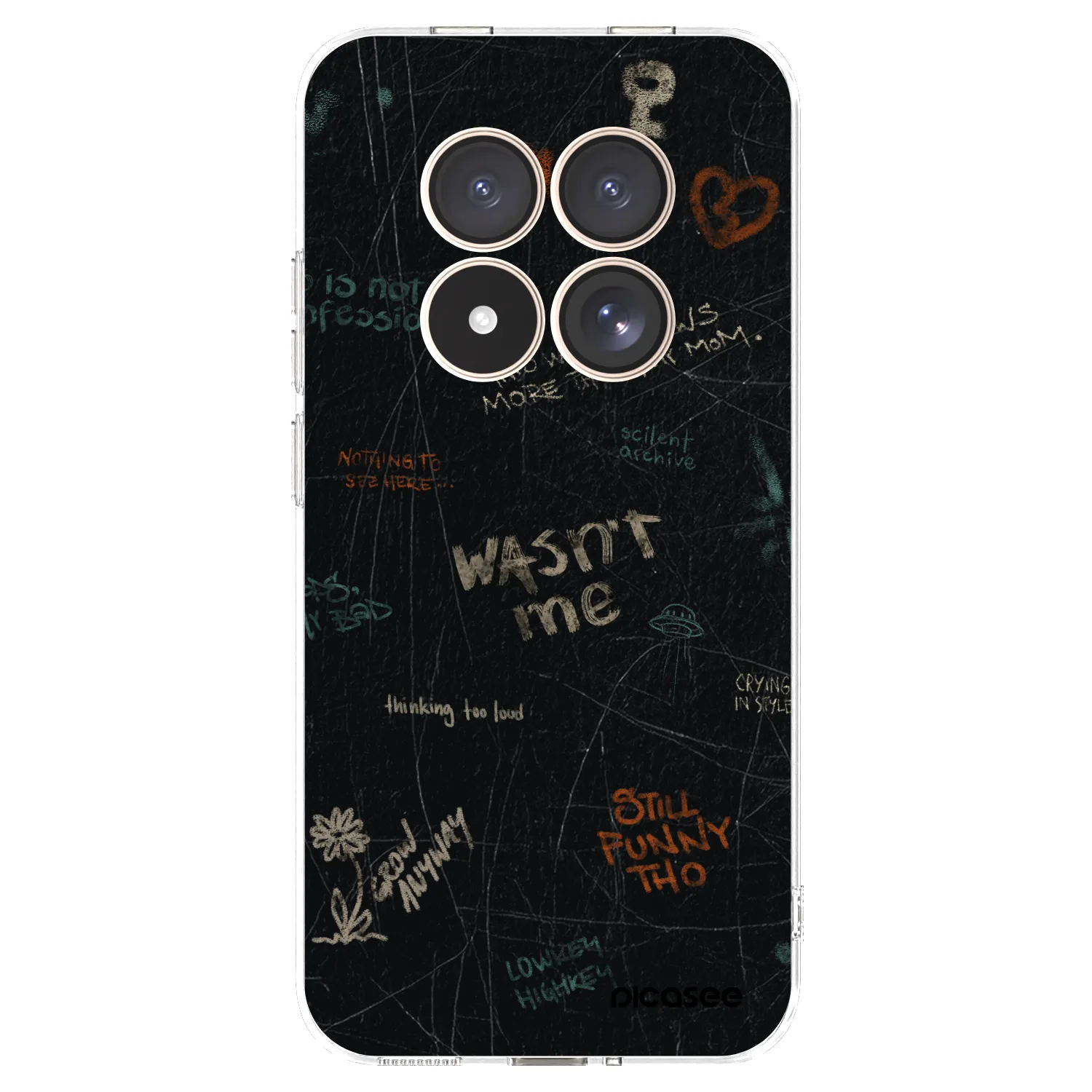 Picasee silikónový prehľadný obal pre Xiaomi Redmi Note 15 Pro 4G - CONFESSION