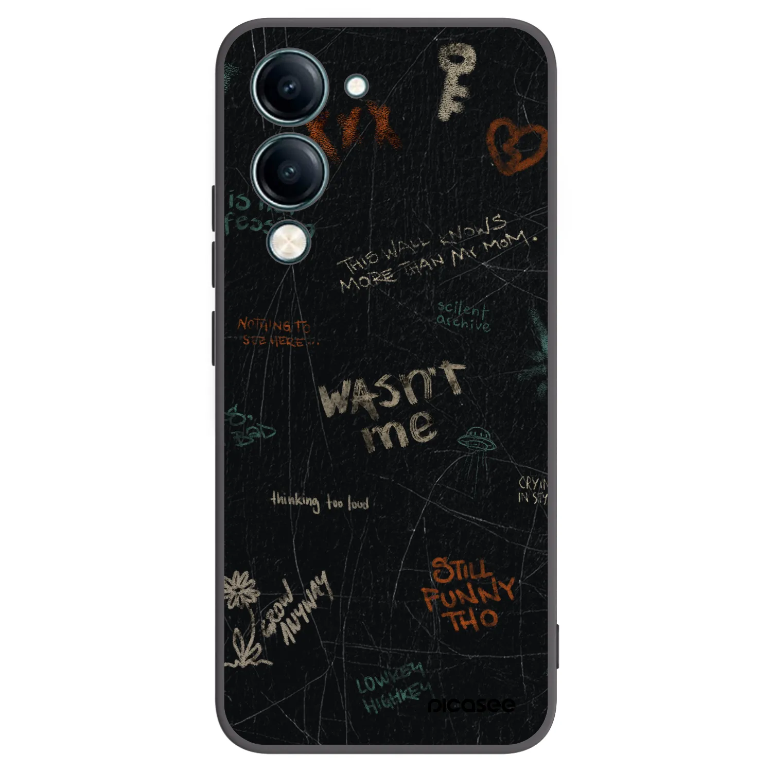 Picasee silikónový čierny obal pre Vivo Y29s 5G - CONFESSION