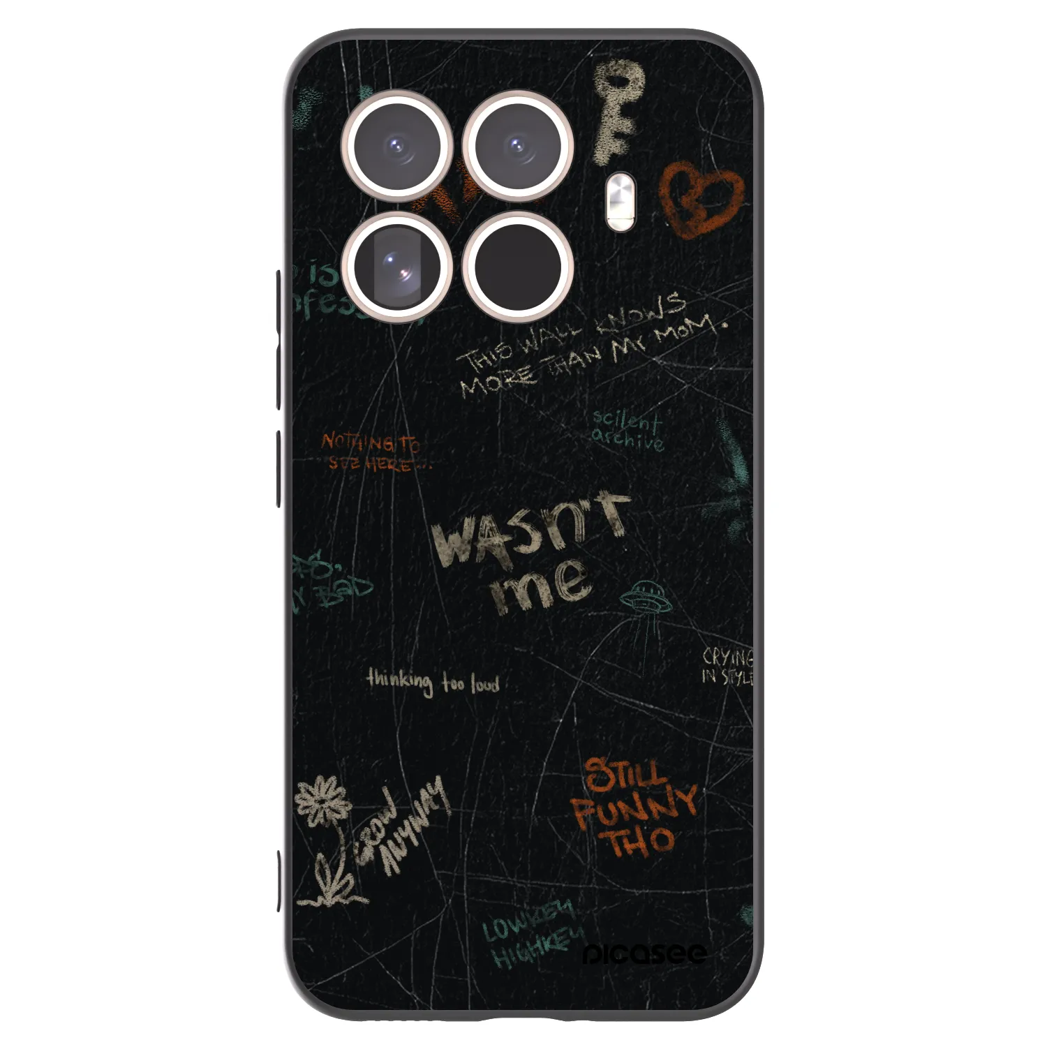 Picasee silikónový čierny obal pre Xiaomi 15T Pro - CONFESSION