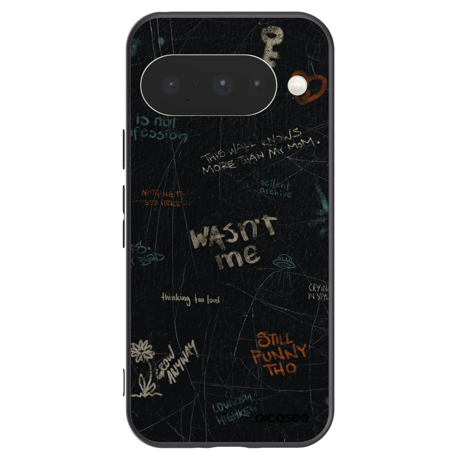 Picasee silikónový čierny obal pre Google Pixel 10 - CONFESSION