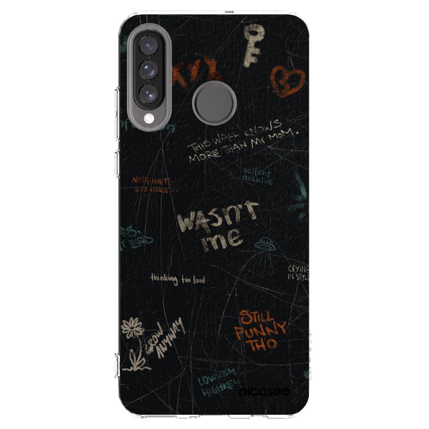 Picasee silikónový prehľadný obal pre Huawei P30 Lite - CONFESSION