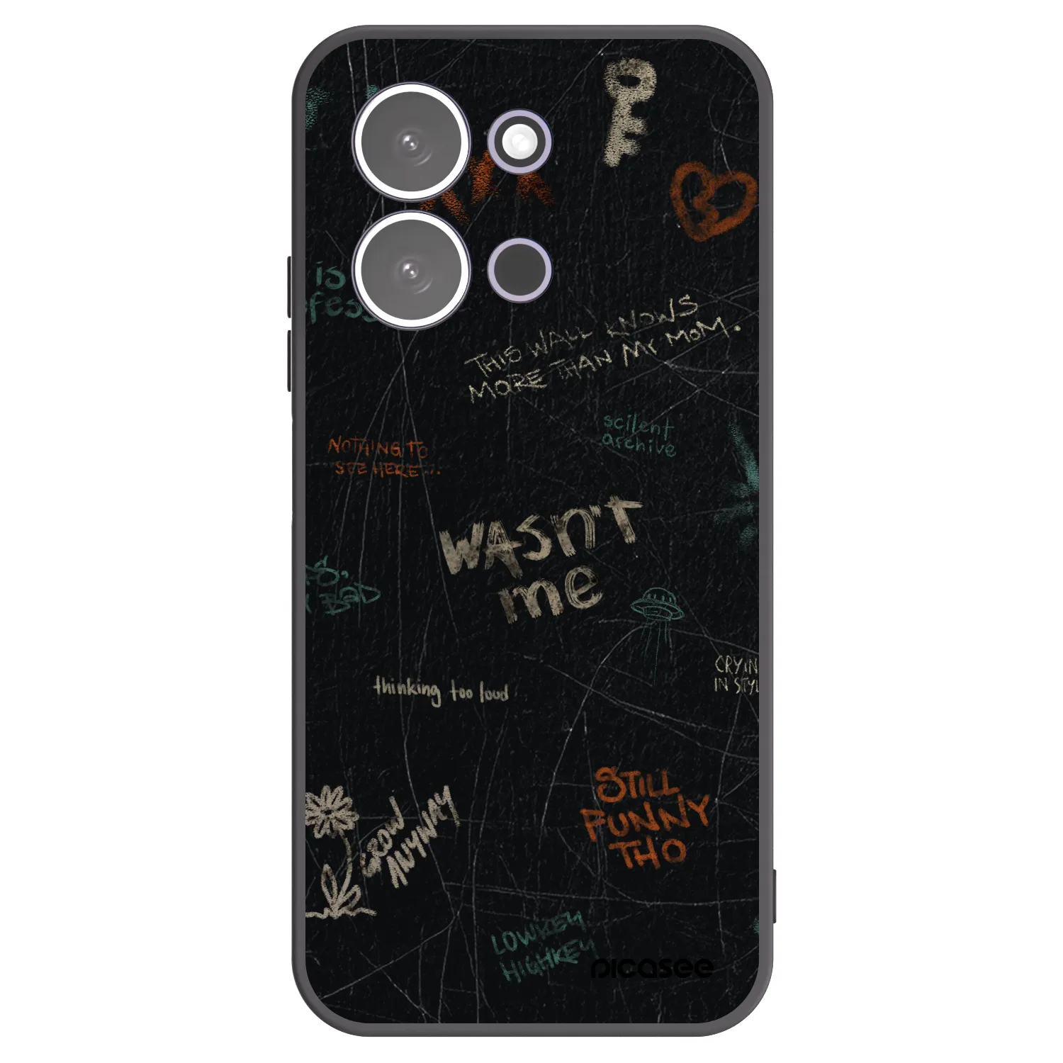 Picasee silikónový čierny obal pre Xiaomi Redmi 15C 5G - CONFESSION