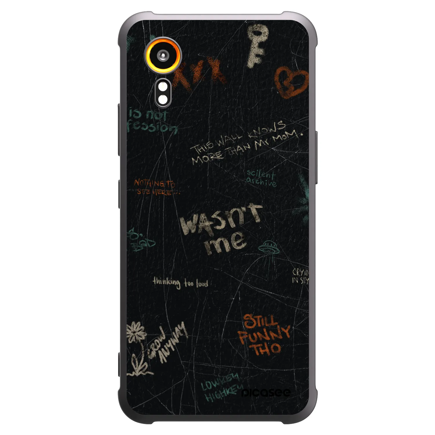 Picasee silikónový čierny obal pre Samsung Galaxy Xcover 7 - CONFESSION