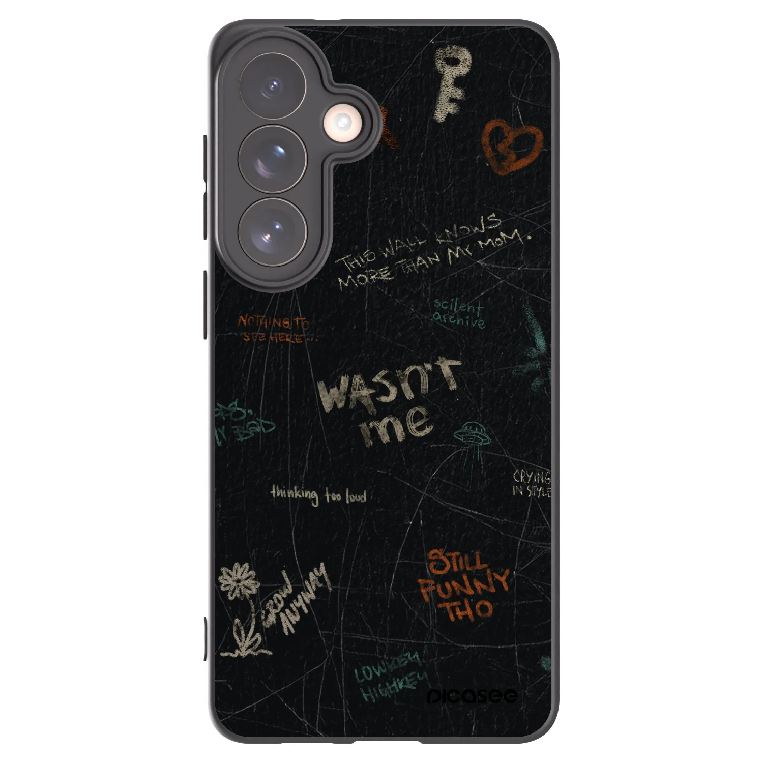 Picasee silikónový čierny obal pre Samsung Galaxy S26+ - CONFESSION