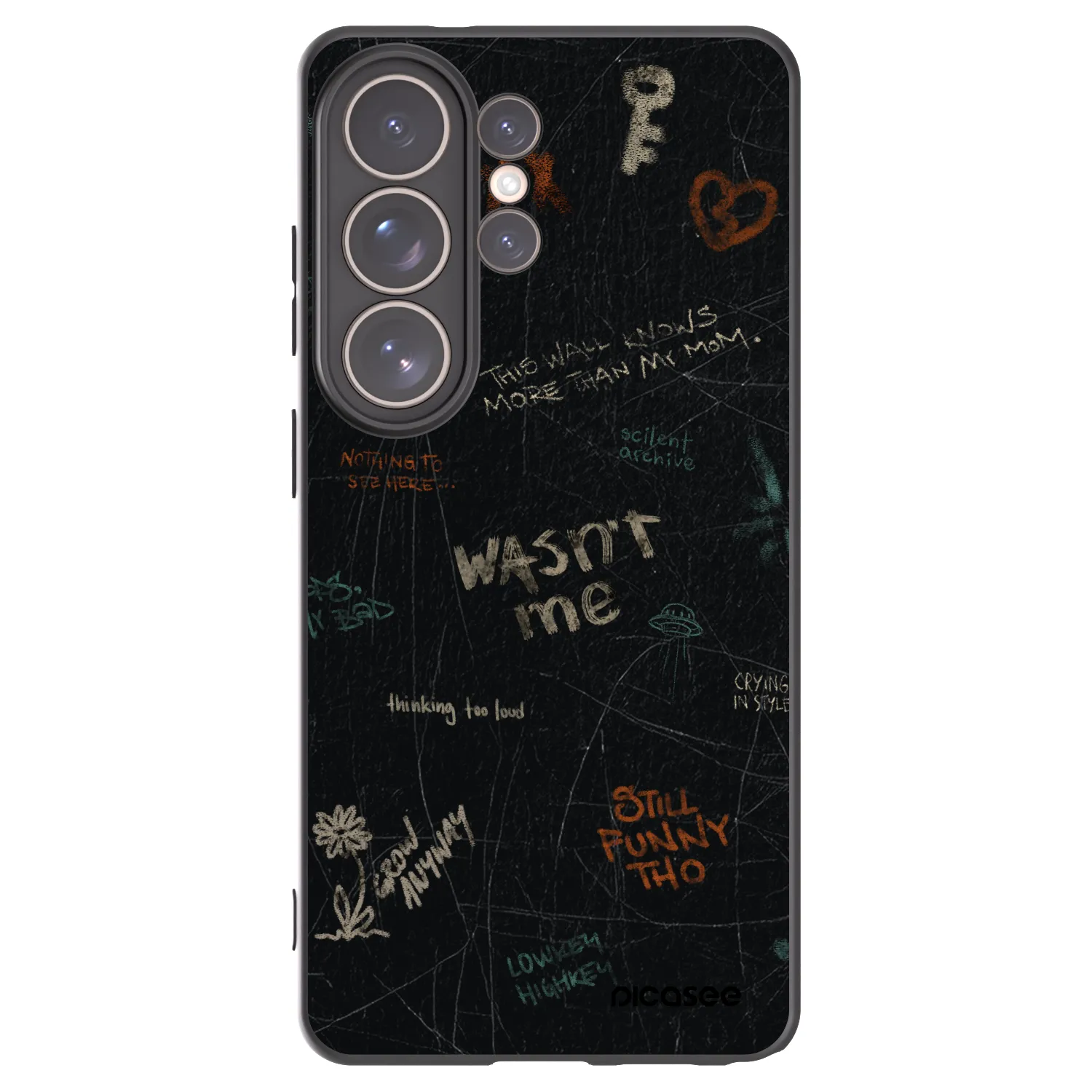 Picasee silikónový čierny obal pre Samsung Galaxy S26 Ultra - CONFESSION