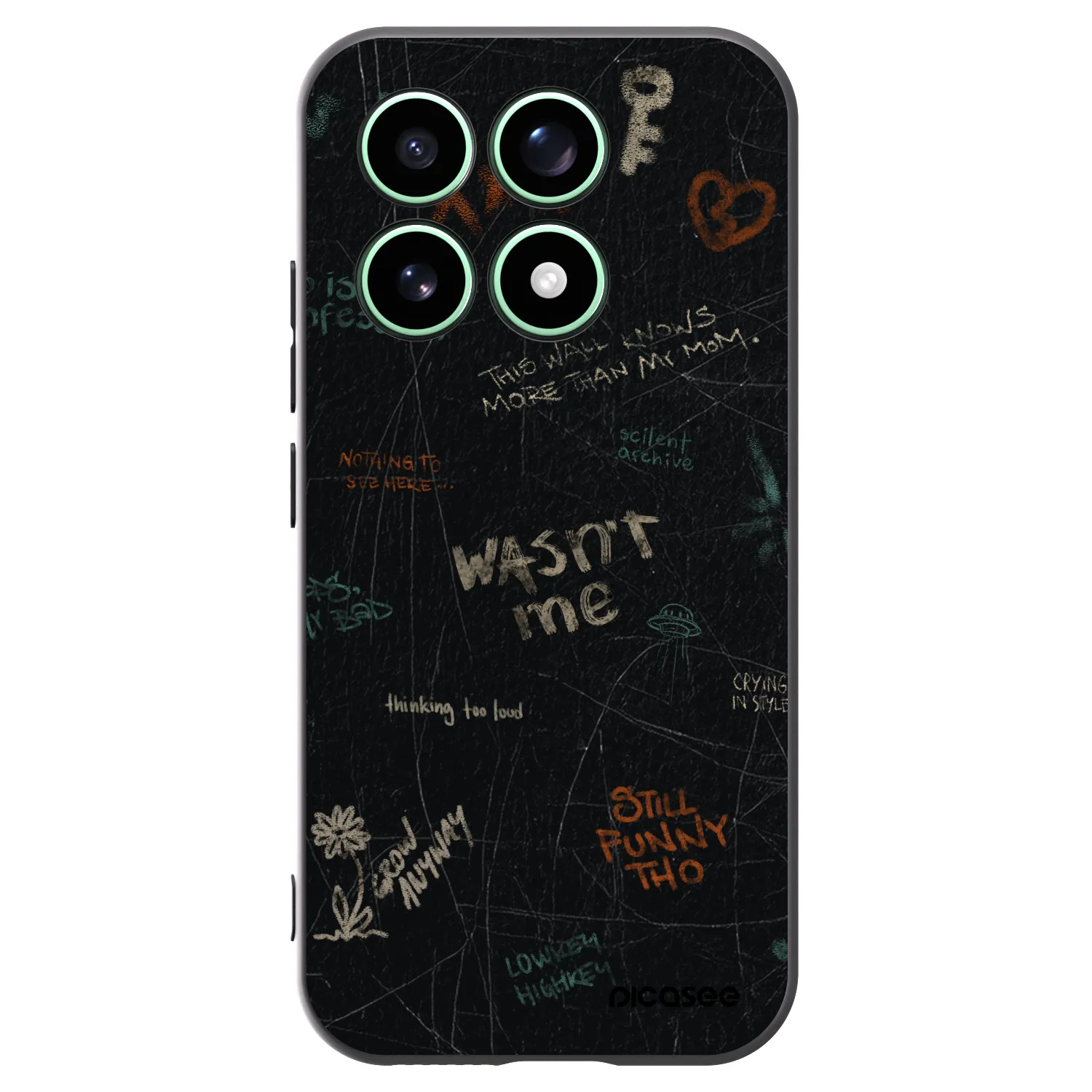 Picasee silikónový čierny obal pre Xiaomi 17 - CONFESSION