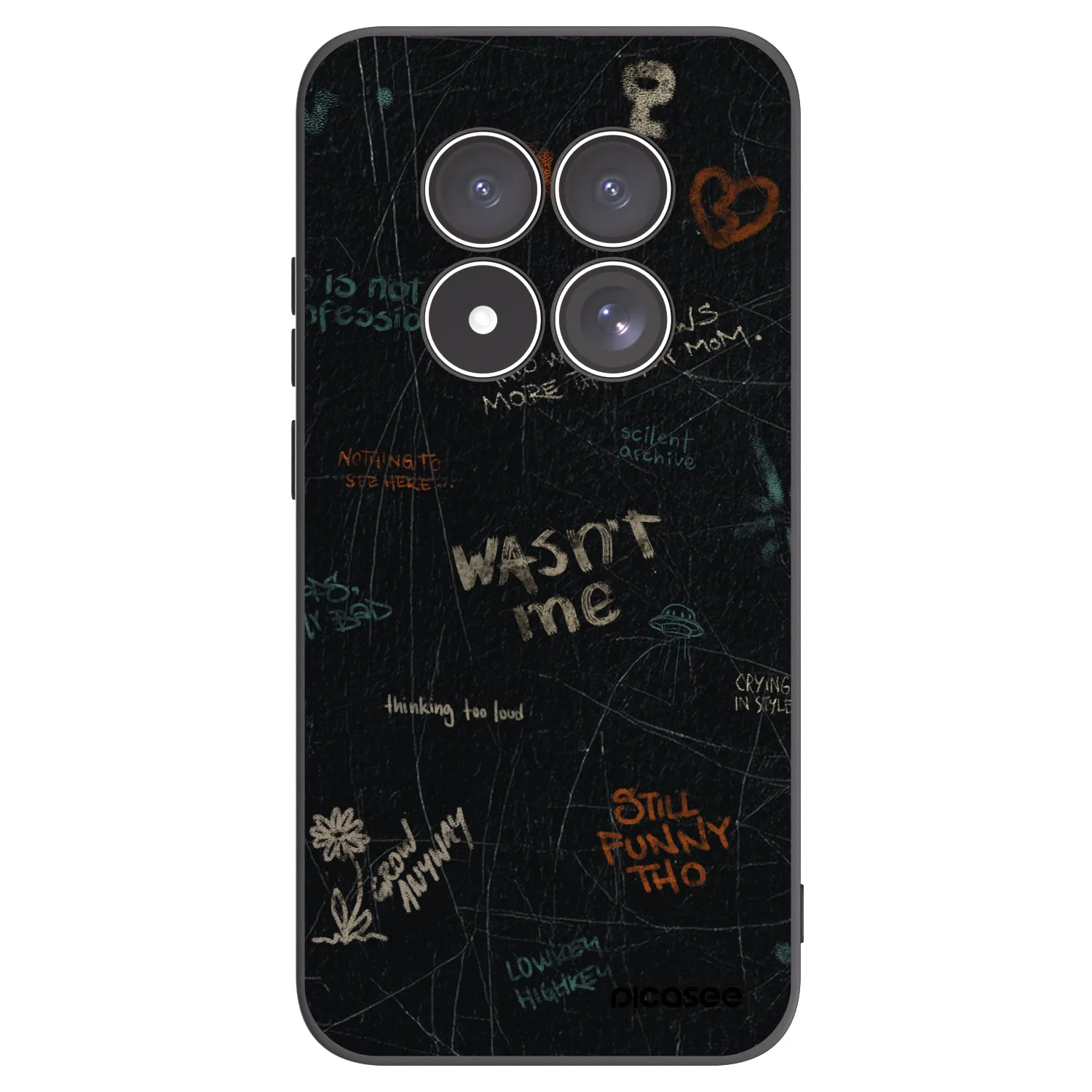 Picasee silikónový čierny obal pre Xiaomi Redmi Note 15 Pro 5G - CONFESSION