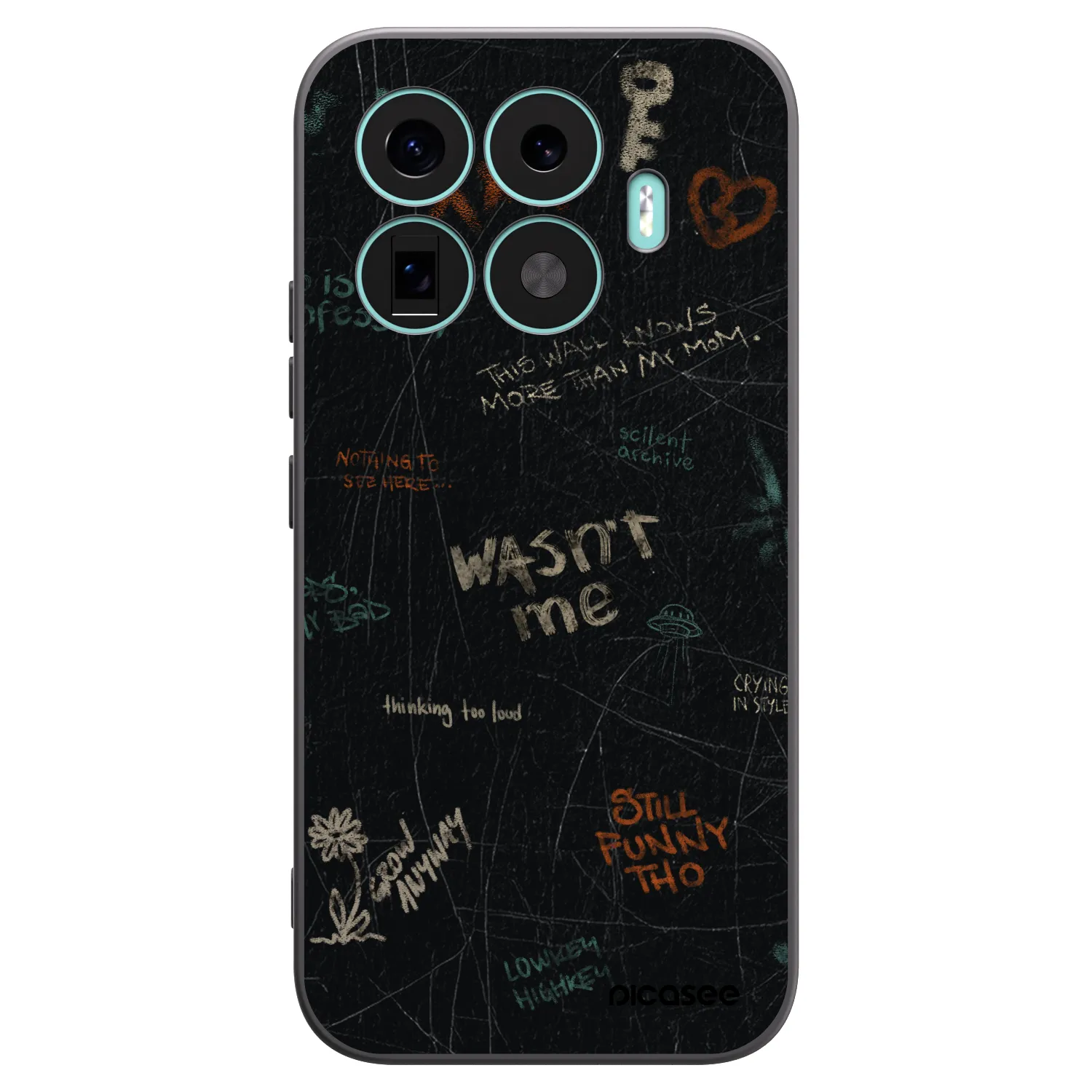 Picasee silikónový čierny obal pre Xiaomi 17T - CONFESSION