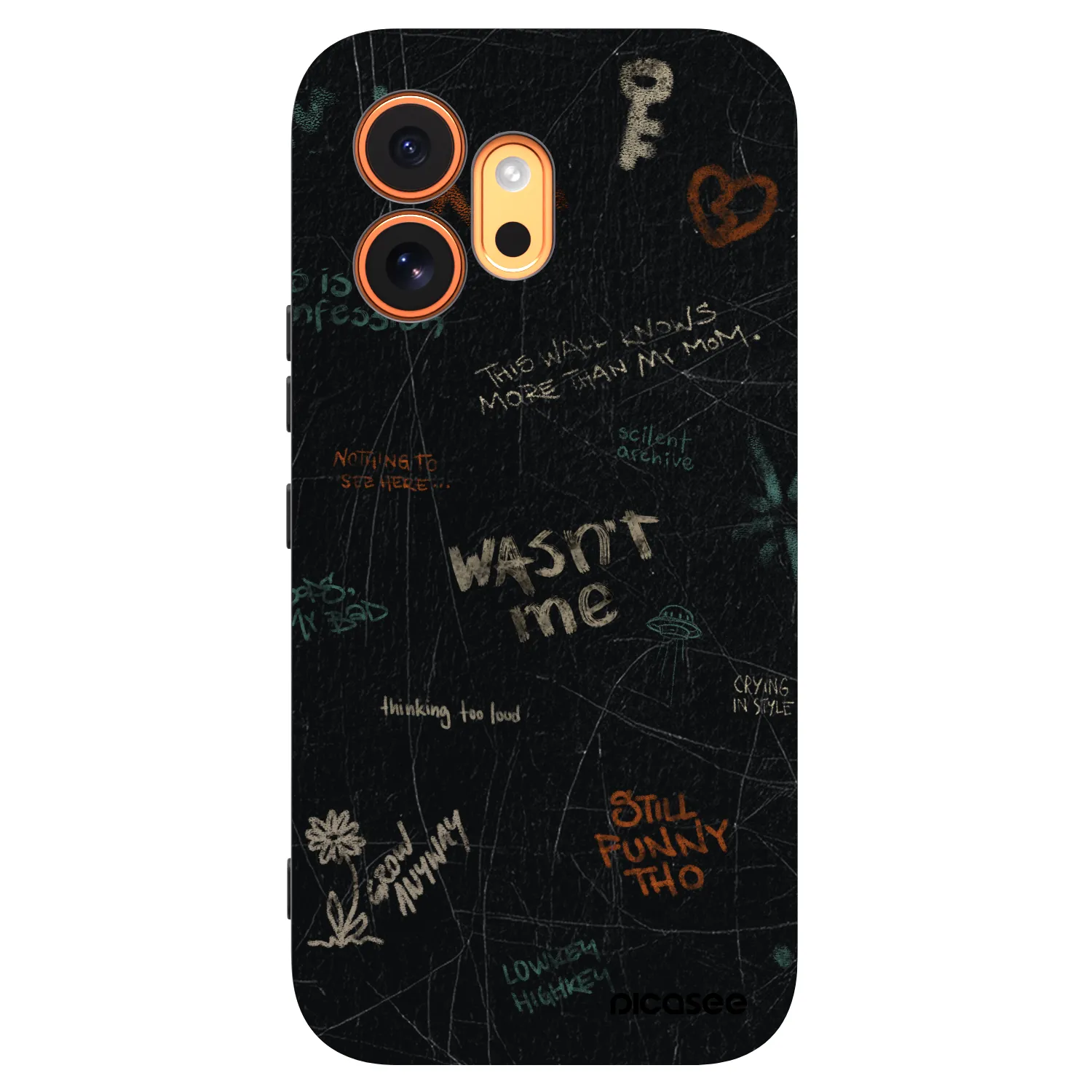 Picasee silikónový čierny obal pre Honor 600 - CONFESSION