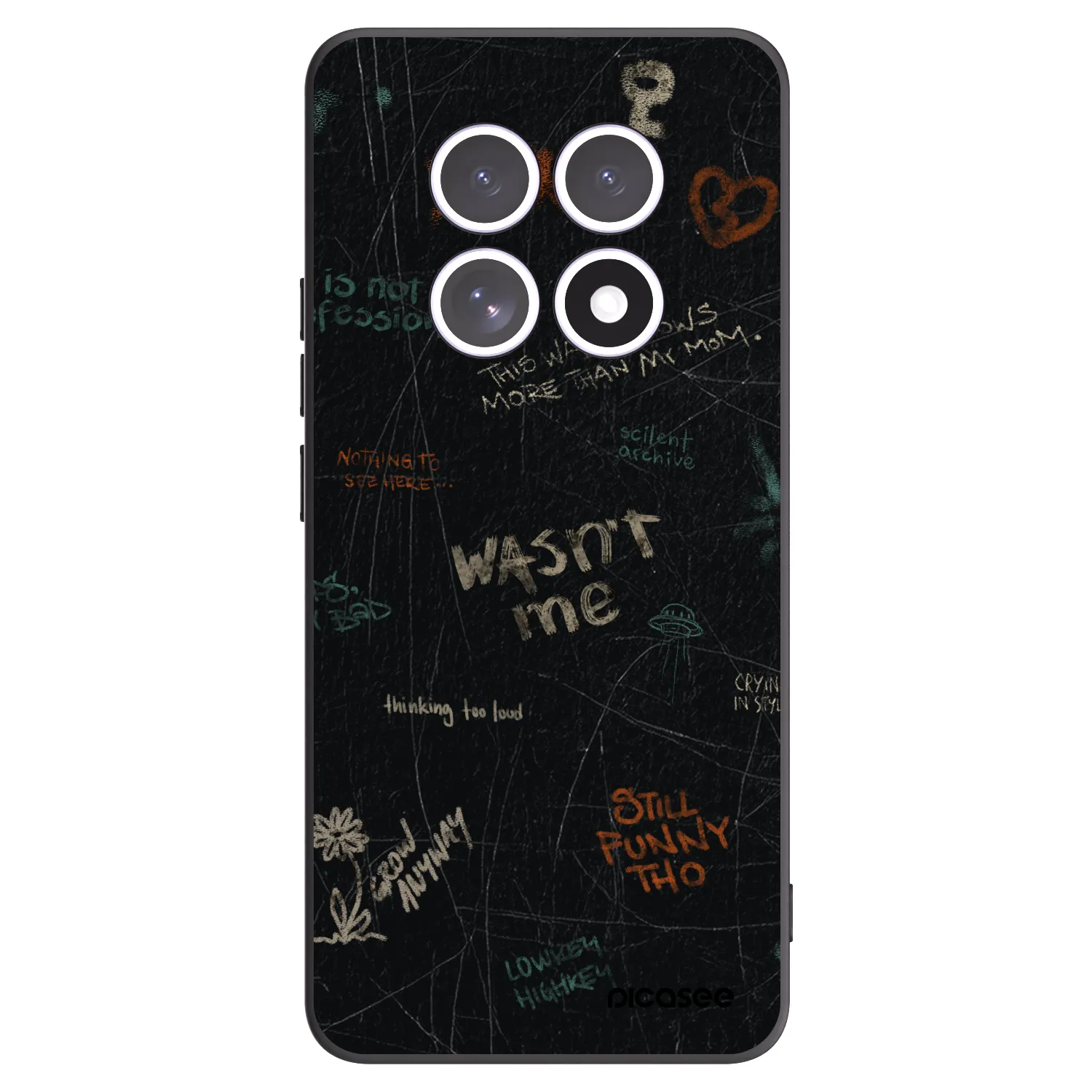 Picasee silikónový čierny obal pre Xiaomi Redmi Note 15 5G - CONFESSION