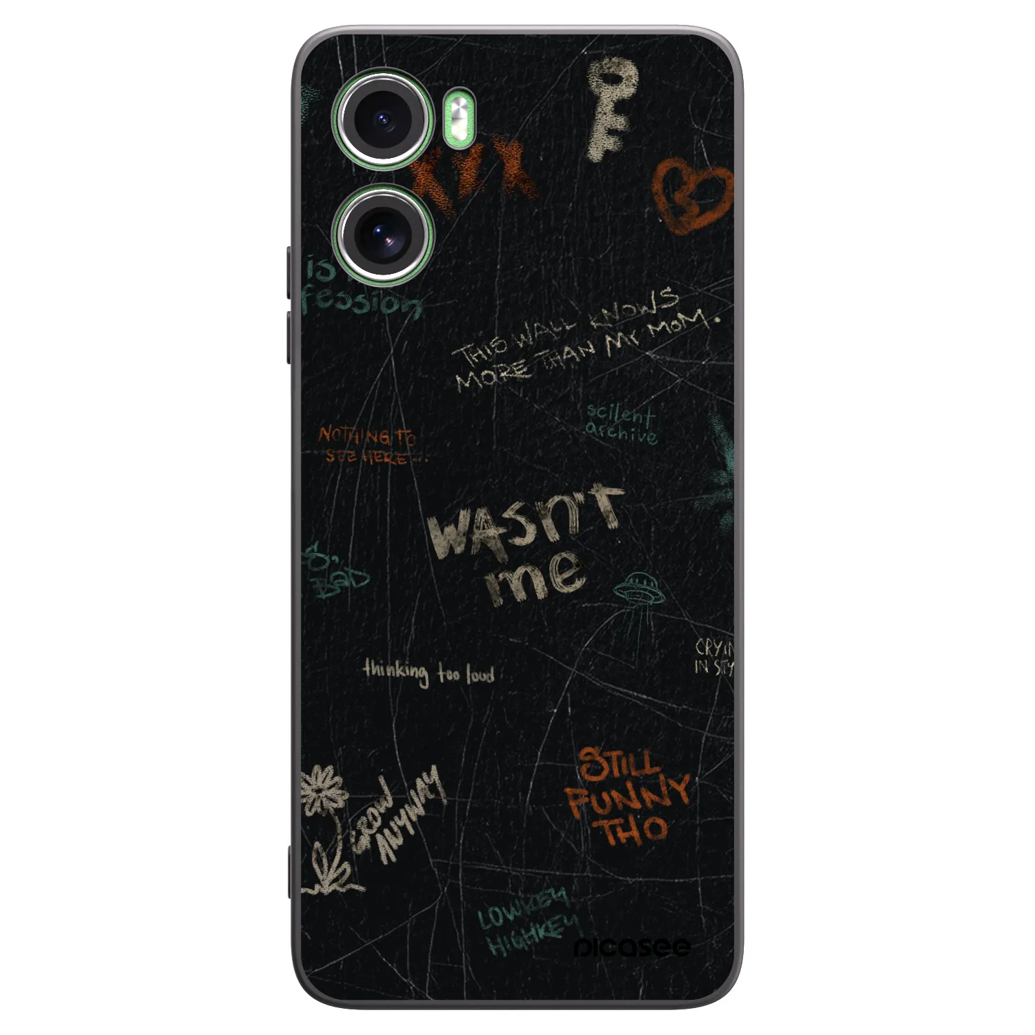 Picasee silikónový čierny obal pre Motorola Moto G06 - CONFESSION