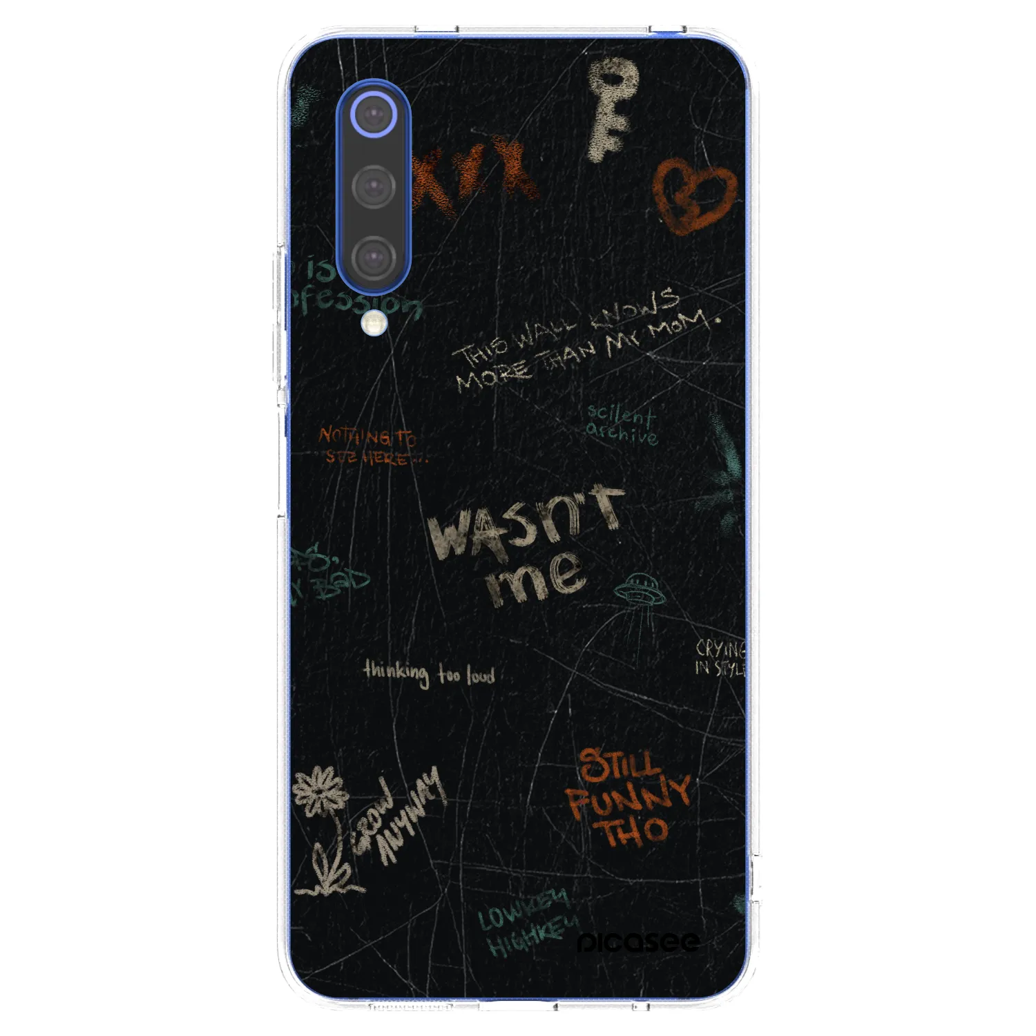 Picasee silikónový prehľadný obal pre Xiaomi Mi 9 SE - CONFESSION