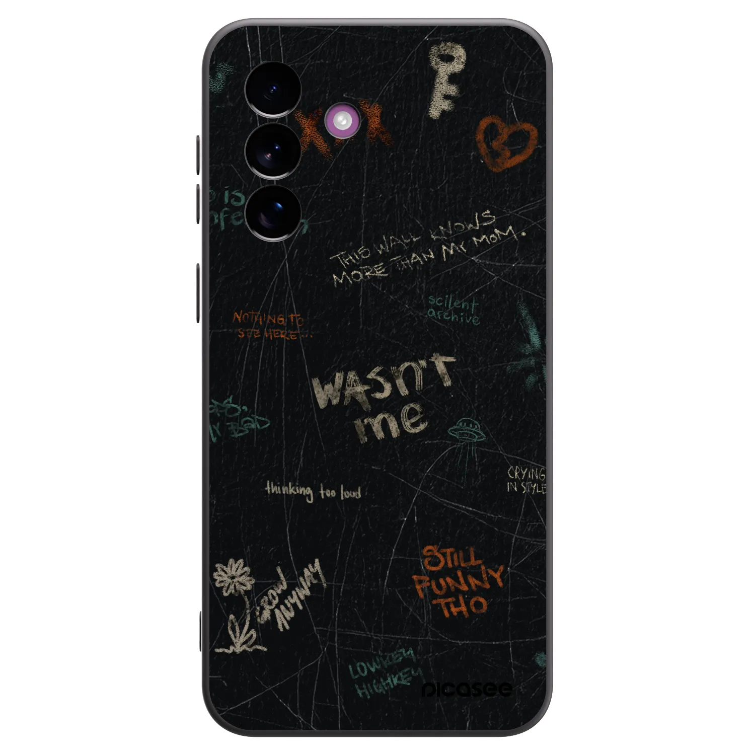 Picasee silikónový čierny obal pre Samsung Galaxy A37 - CONFESSION