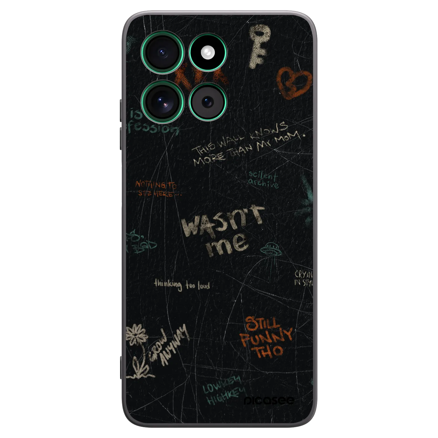 Picasee silikónový čierny obal pre Motorola Moto G57 Power - CONFESSION