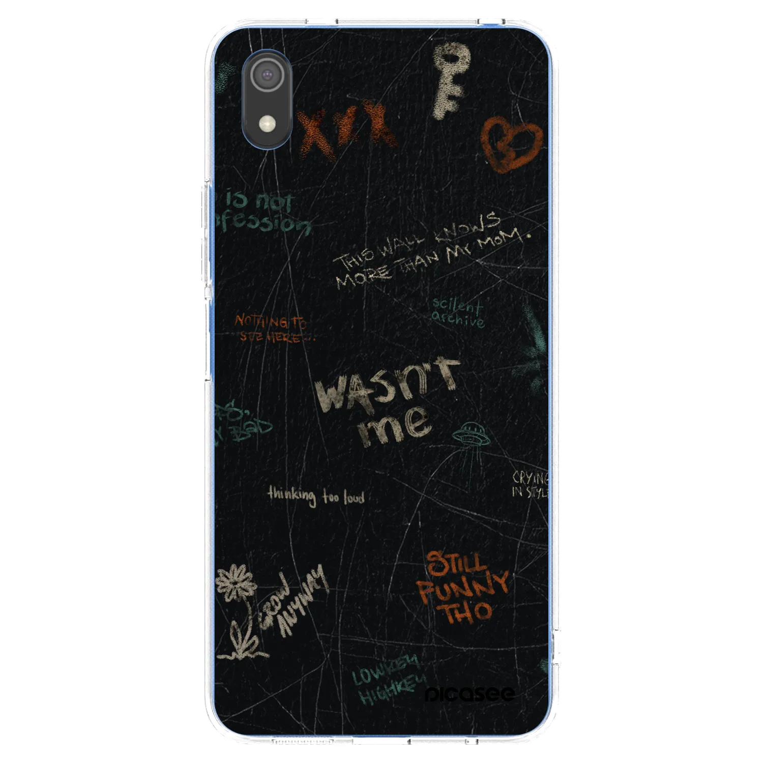 Picasee silikónový prehľadný obal pre Xiaomi Redmi 7A - CONFESSION