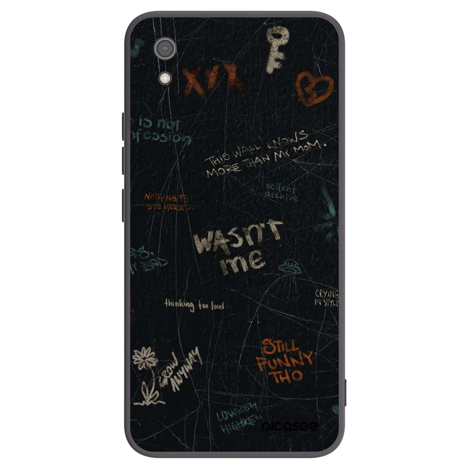 Picasee silikónový čierny obal pre Xiaomi Redmi 7A - CONFESSION