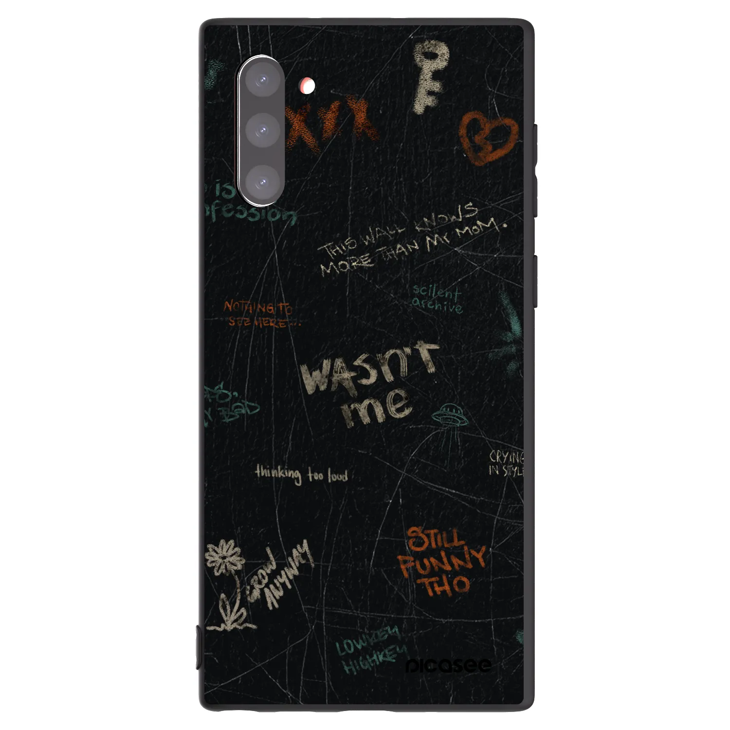 Picasee silikónový čierny obal pre Samsung Galaxy Note 10 N970F - CONFESSION