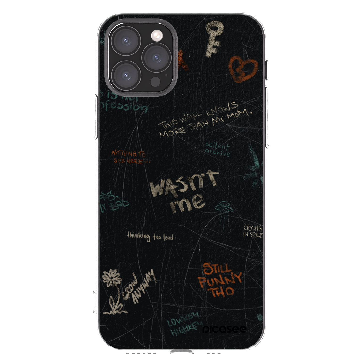 Picasee silikónový prehľadný obal pre Apple iPhone 11 Pro - CONFESSION
