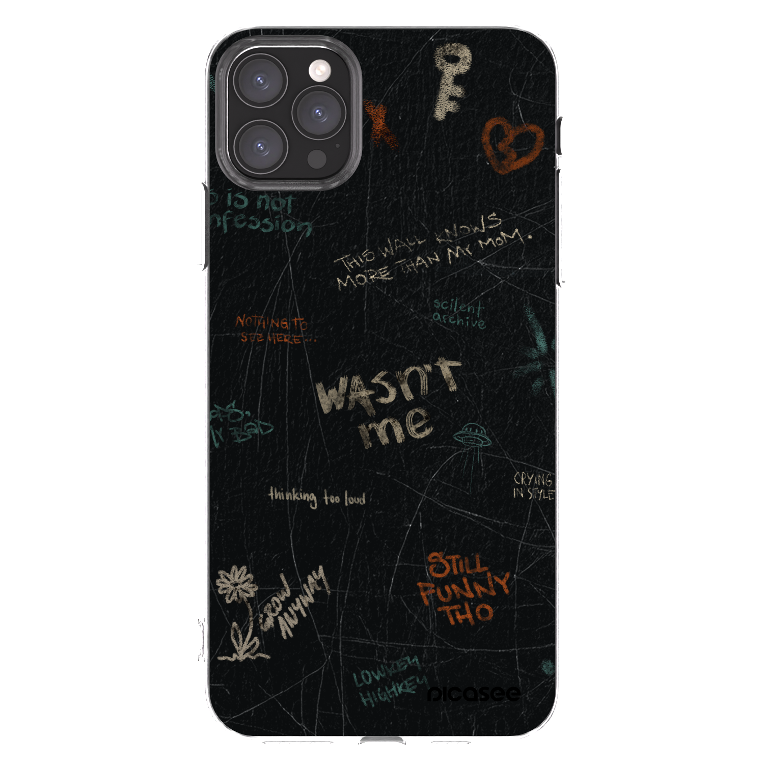 Picasee silikónový prehľadný obal pre Apple iPhone 11 Pro Max - CONFESSION