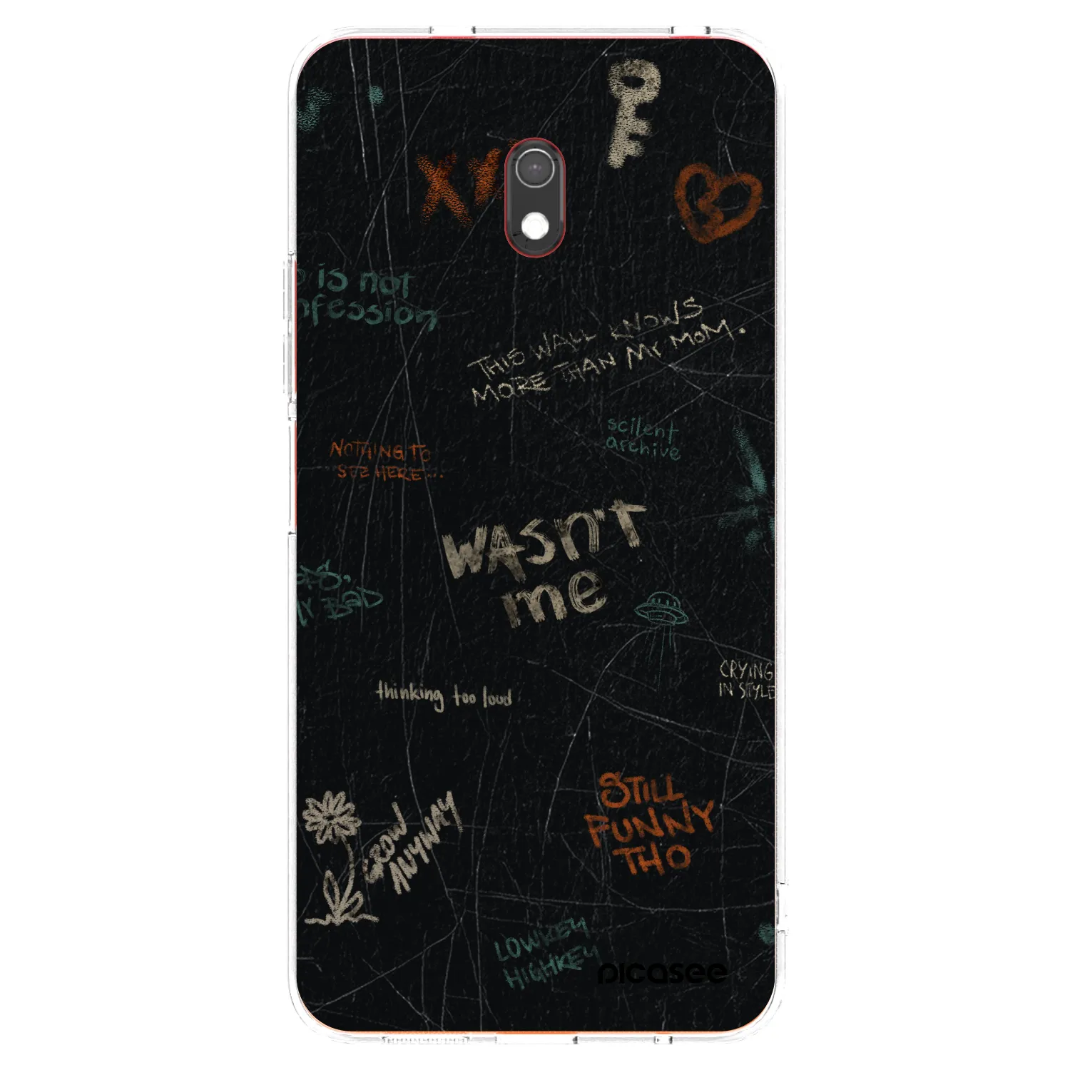 Picasee silikónový prehľadný obal pre Xiaomi Redmi 8A - CONFESSION