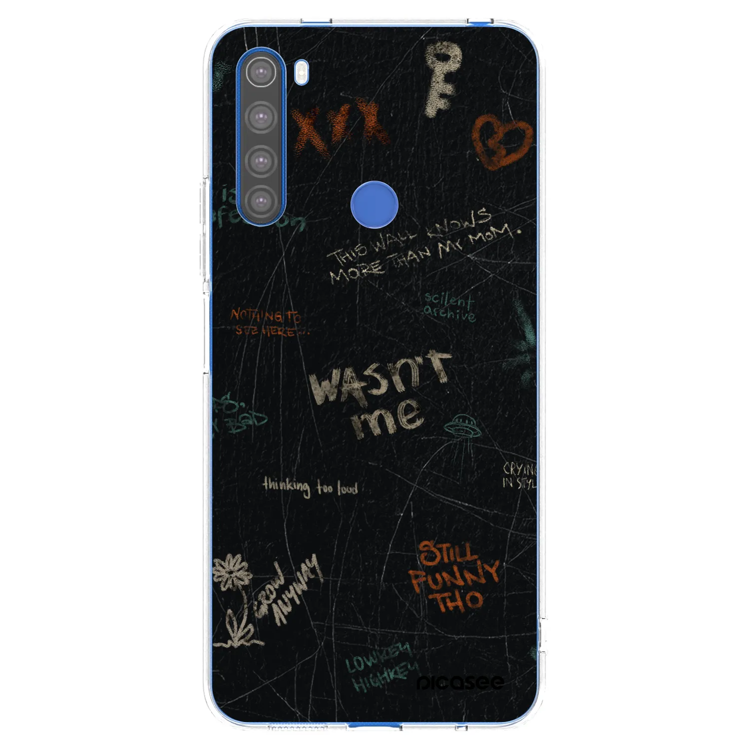 Silikónový prehľadný obal pre Xiaomi Redmi Note 8T - CONFESSION