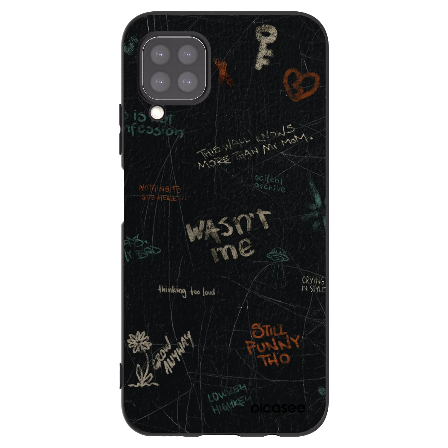 Picasee silikónový čierny obal pre Huawei P40 Lite - CONFESSION