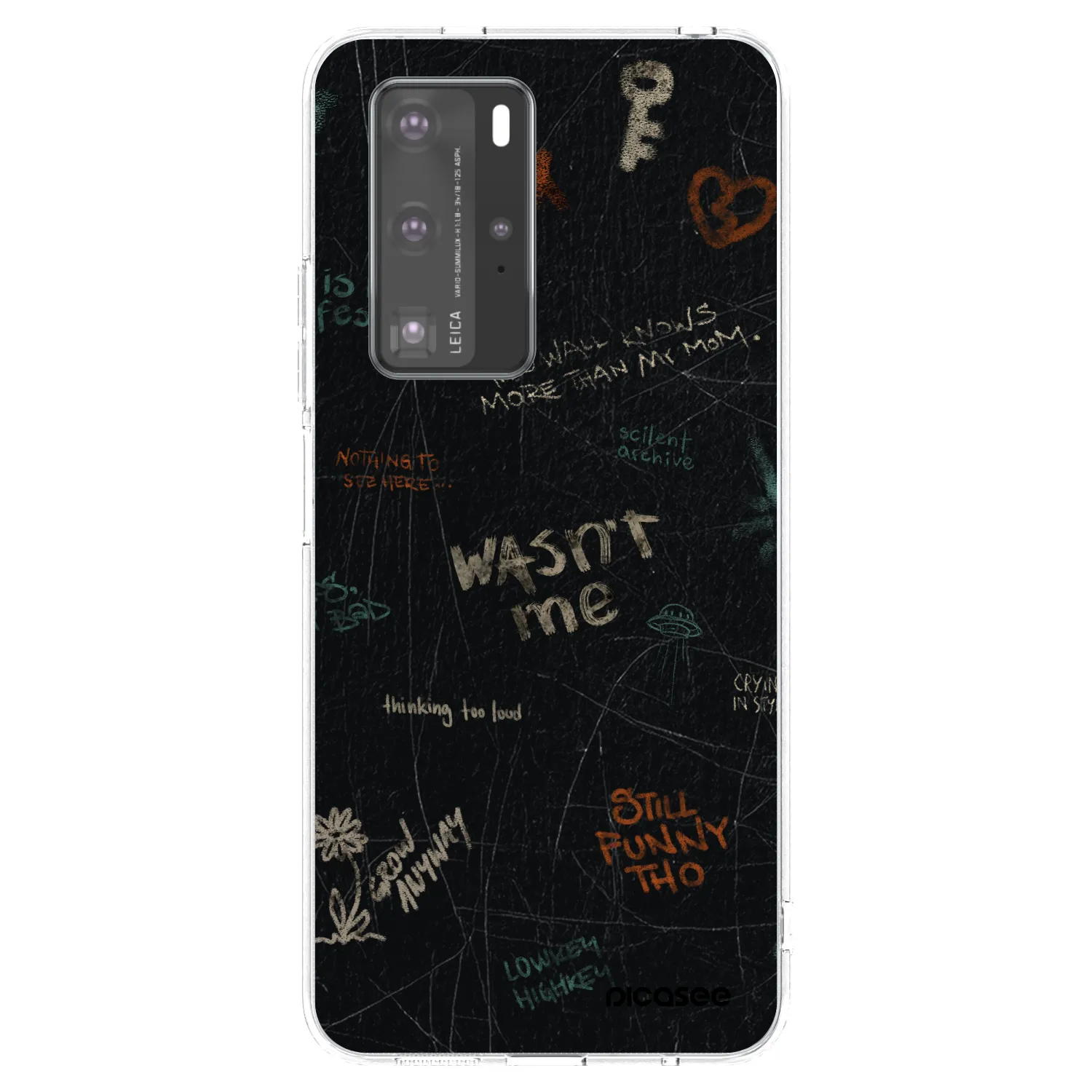 Picasee silikónový prehľadný obal pre Huawei P40 Pro - CONFESSION