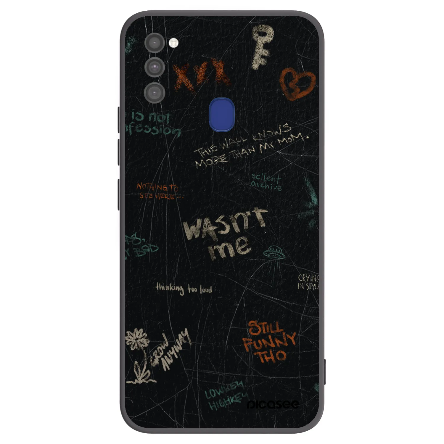 Picasee silikónový čierny obal pre Samsung Galaxy M21 M215F - CONFESSION