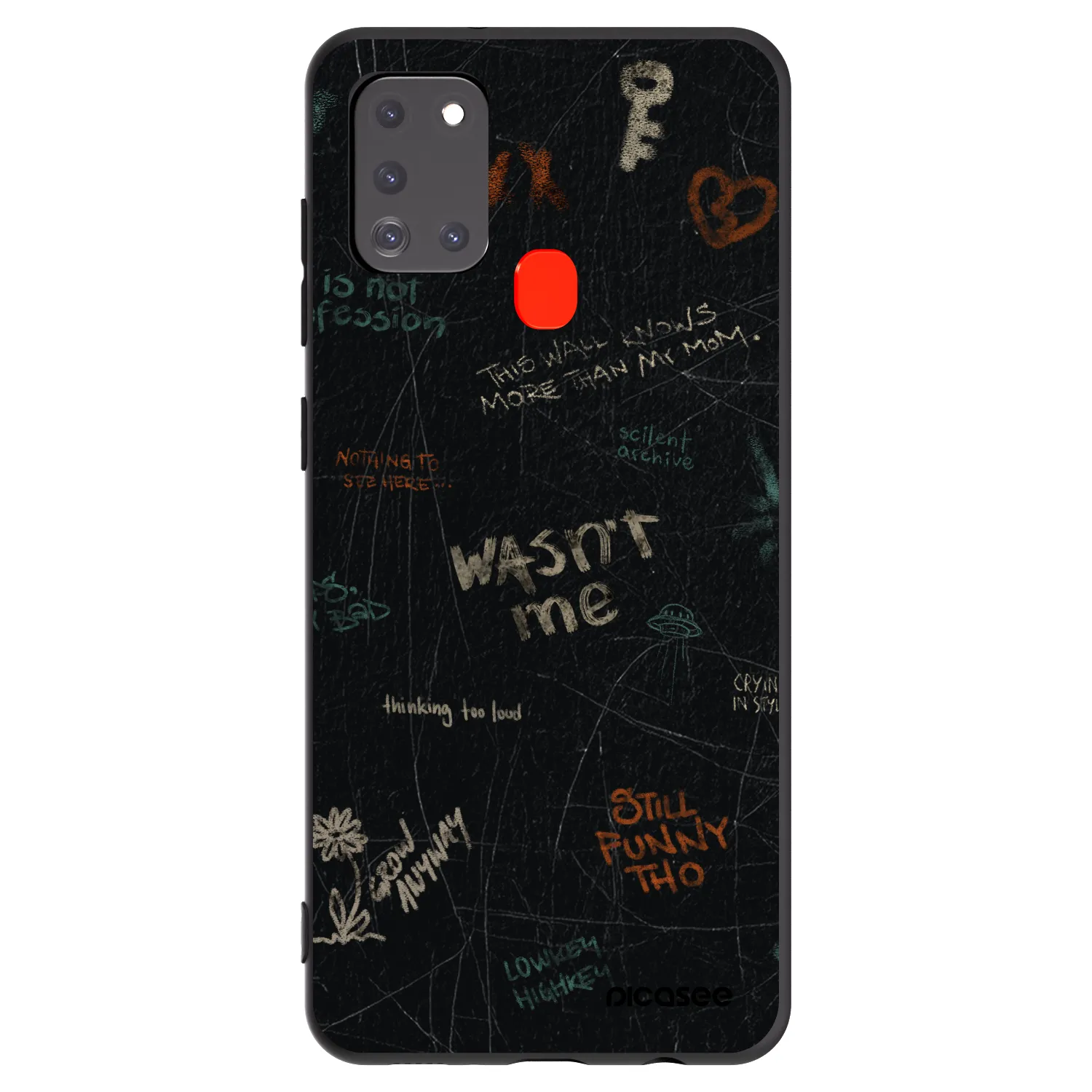 Picasee silikónový čierny obal pre Samsung Galaxy A21s - CONFESSION