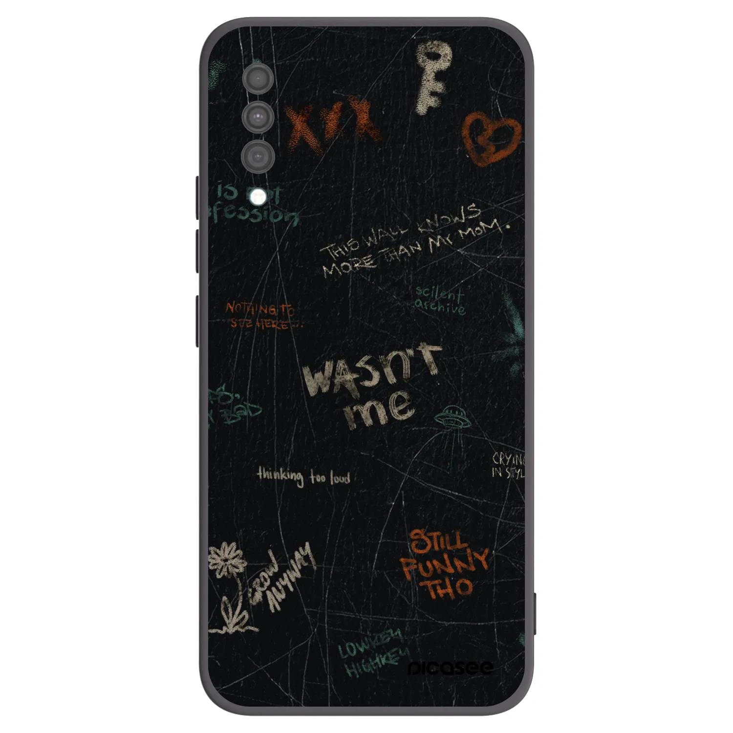 Picasee silikónový čierny obal pre Samsung Galaxy A30s A307F - CONFESSION