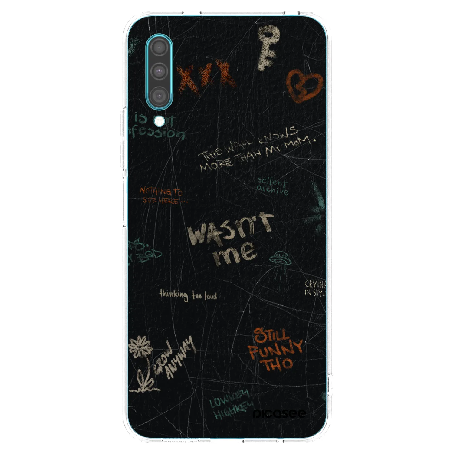 Picasee silikónový prehľadný obal pre Samsung Galaxy A30s A307F - CONFESSION