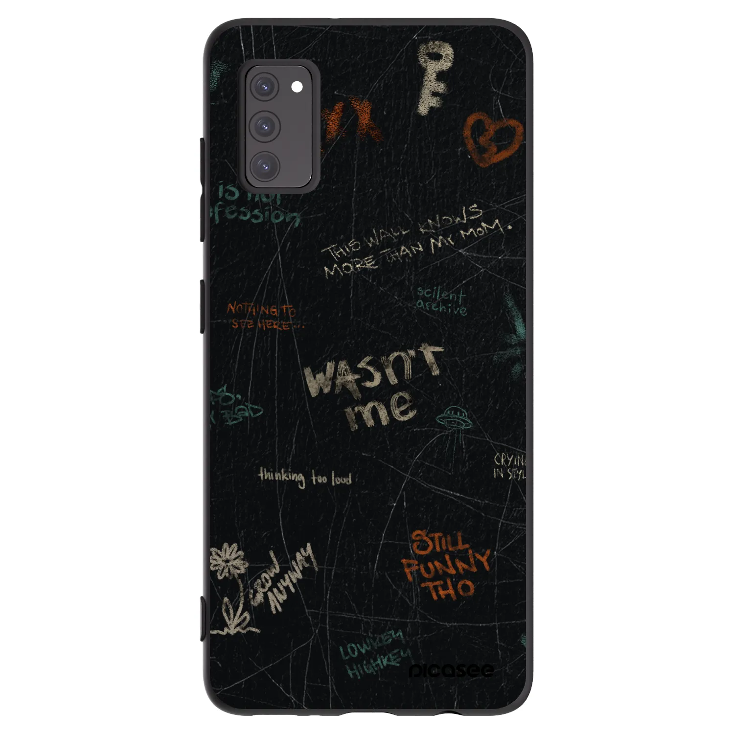 Picasee silikónový čierny obal pre Samsung Galaxy A41 A415F - CONFESSION
