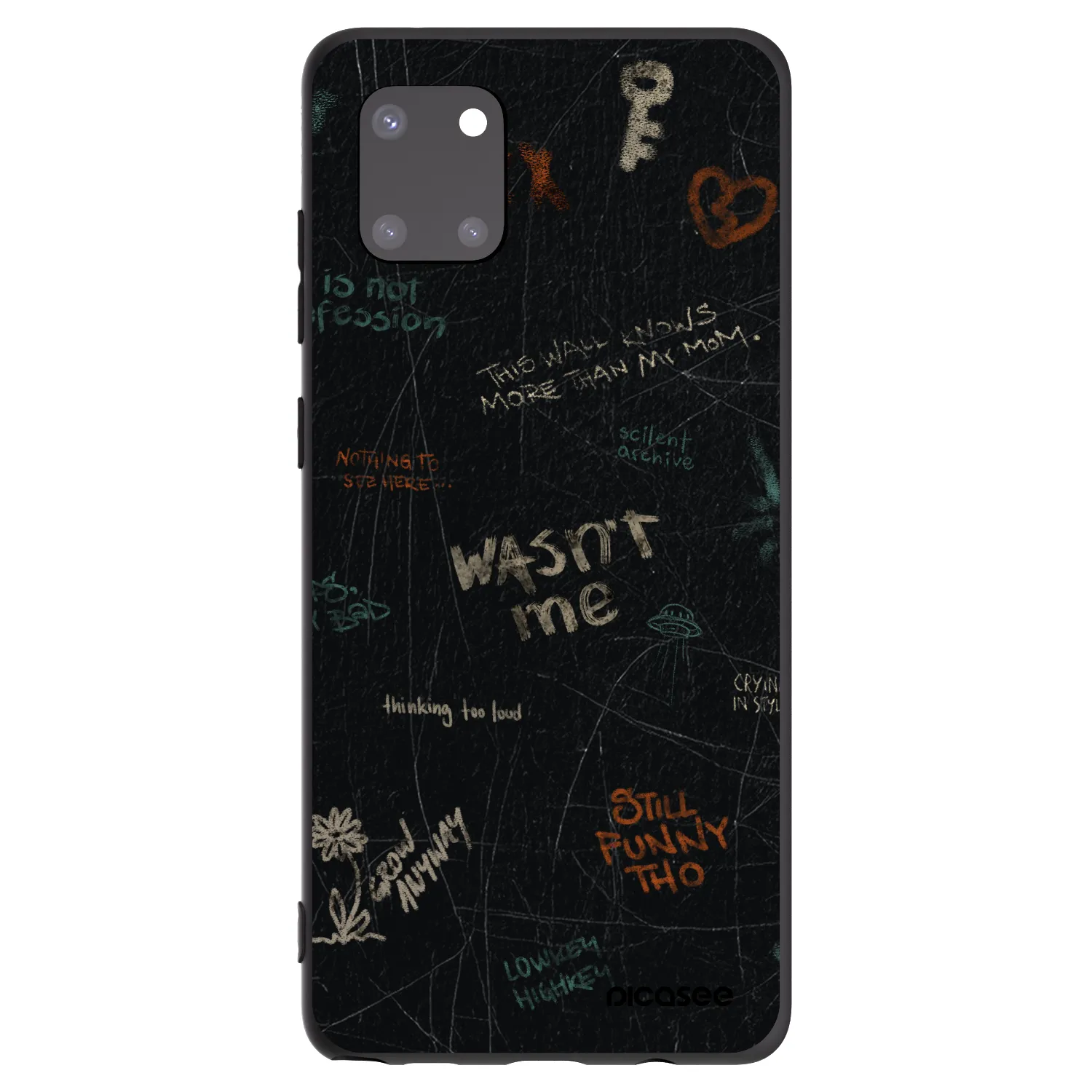 Picasee silikónový čierny obal pre Samsung Galaxy Note 10 Lite N770F - CONFESSION