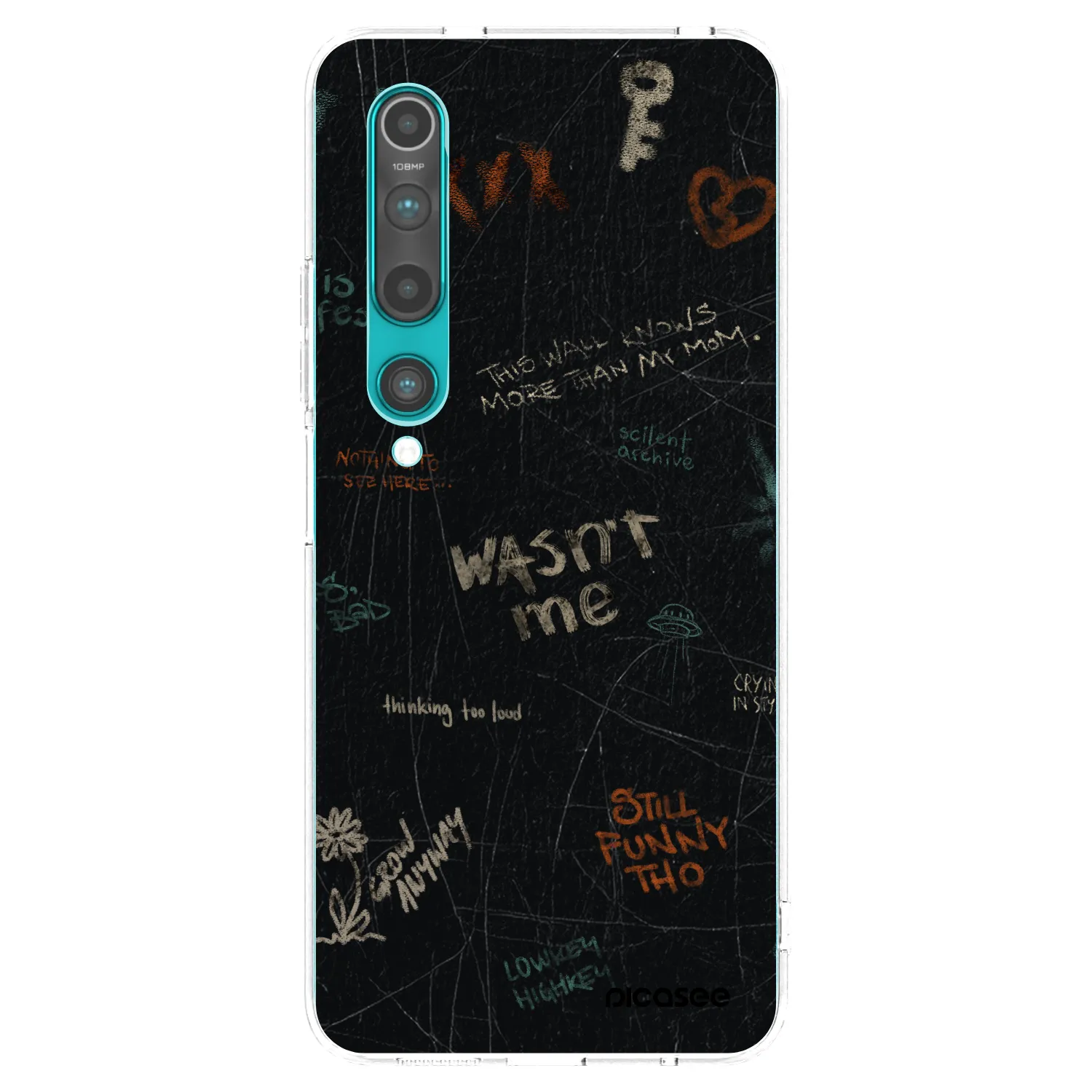 Picasee silikónový prehľadný obal pre Xiaomi Mi 10 - CONFESSION