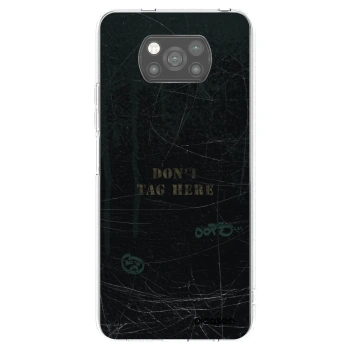 Picasee silikónový čierny obal pre Xiaomi Poco X3 - DON´T TAG