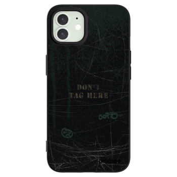 Picasee silikónový čierny obal pre Apple iPhone 12 - DON´T TAG