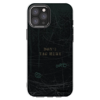 Picasee silikónový prehľadný obal pre Apple iPhone 12 Pro Max - DON´T TAG