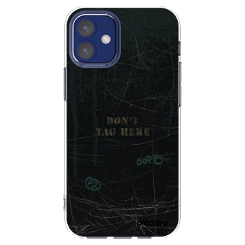 Picasee silikónový prehľadný obal pre Apple iPhone 12 mini - DON´T TAG