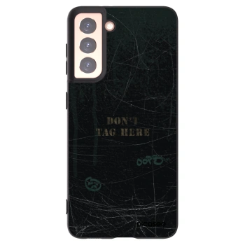 Picasee silikónový čierny obal pre Samsung Galaxy S21 5G G991B - DON´T TAG