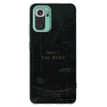 Picasee silikónový prehľadný obal pre Xiaomi Redmi Note 10 Pro - DON´T TAG