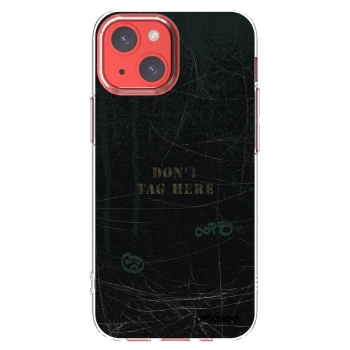 Picasee silikónový prehľadný obal pre Apple iPhone 13 mini - DON´T TAG