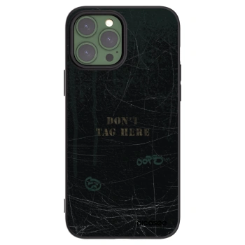 Picasee silikónový čierny obal pre Apple iPhone 13 Pro Max - DON´T TAG