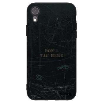 Picasee silikónový čierny obal pre Apple iPhone XR - DON´T TAG