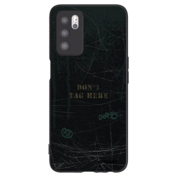 Picasee silikónový čierny obal pre OPPO A16s - DON´T TAG