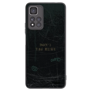 Picasee silikónový čierny obal pre Xiaomi Redmi Note 11 Pro+ 5G - DON´T TAG