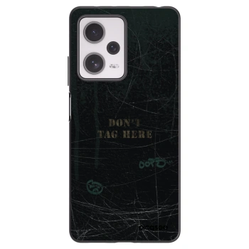 Picasee silikónový čierny obal pre Xiaomi Redmi Note 12 Pro+ 5G - DON´T TAG