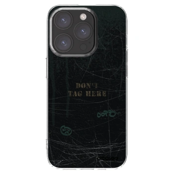 Picasee silikónový prehľadný obal pre Apple iPhone 15 Pro - DON´T TAG