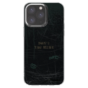 Picasee silikónový prehľadný obal pre Apple iPhone 15 Pro Max - DON´T TAG