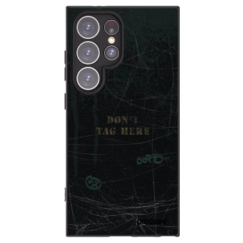 Picasee silikónový čierny obal pre Samsung Galaxy S24 Ultra S928B 5G - DON´T TAG