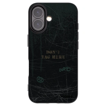 Picasee silikónový čierny obal pre Apple iPhone 16 - DON´T TAG